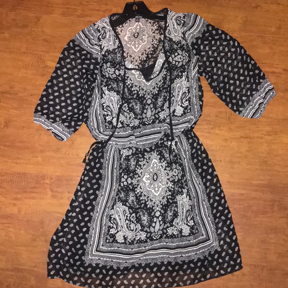 Black Patterned Dress